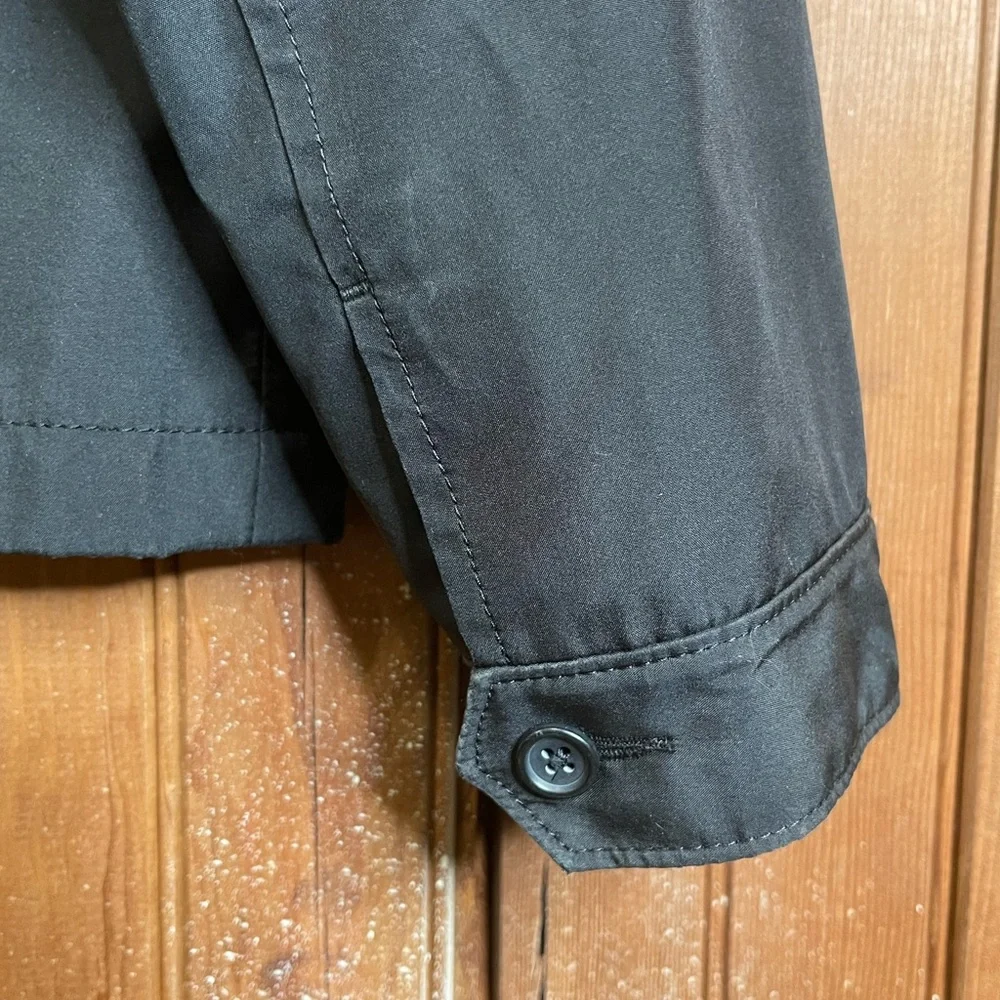 ⭐️Banana Republic Mens Medium Black Soft Shell Polyester Jacket mark on back